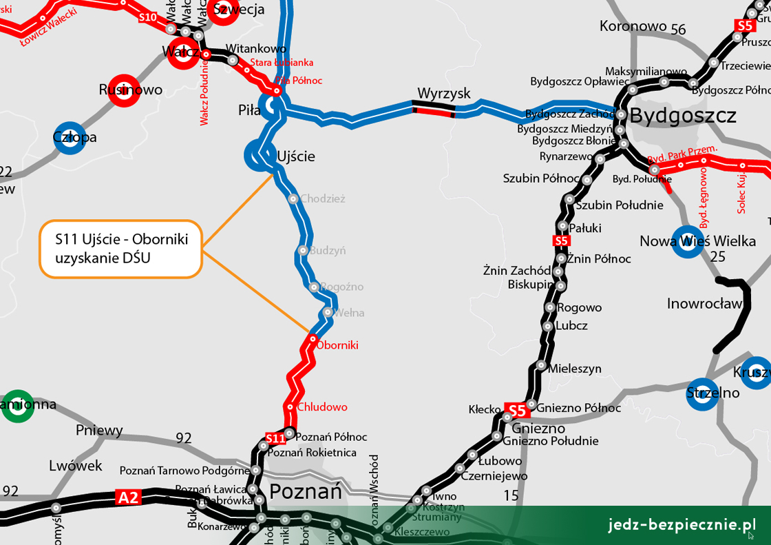 Decyzja środowiskowa wyznaczająca przebieg S11 Ujście - Oborniki, woj. wielkopolskie | Jedź Bezpiecznie
